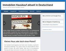 Tablet Screenshot of immobilien-hauskauf.com